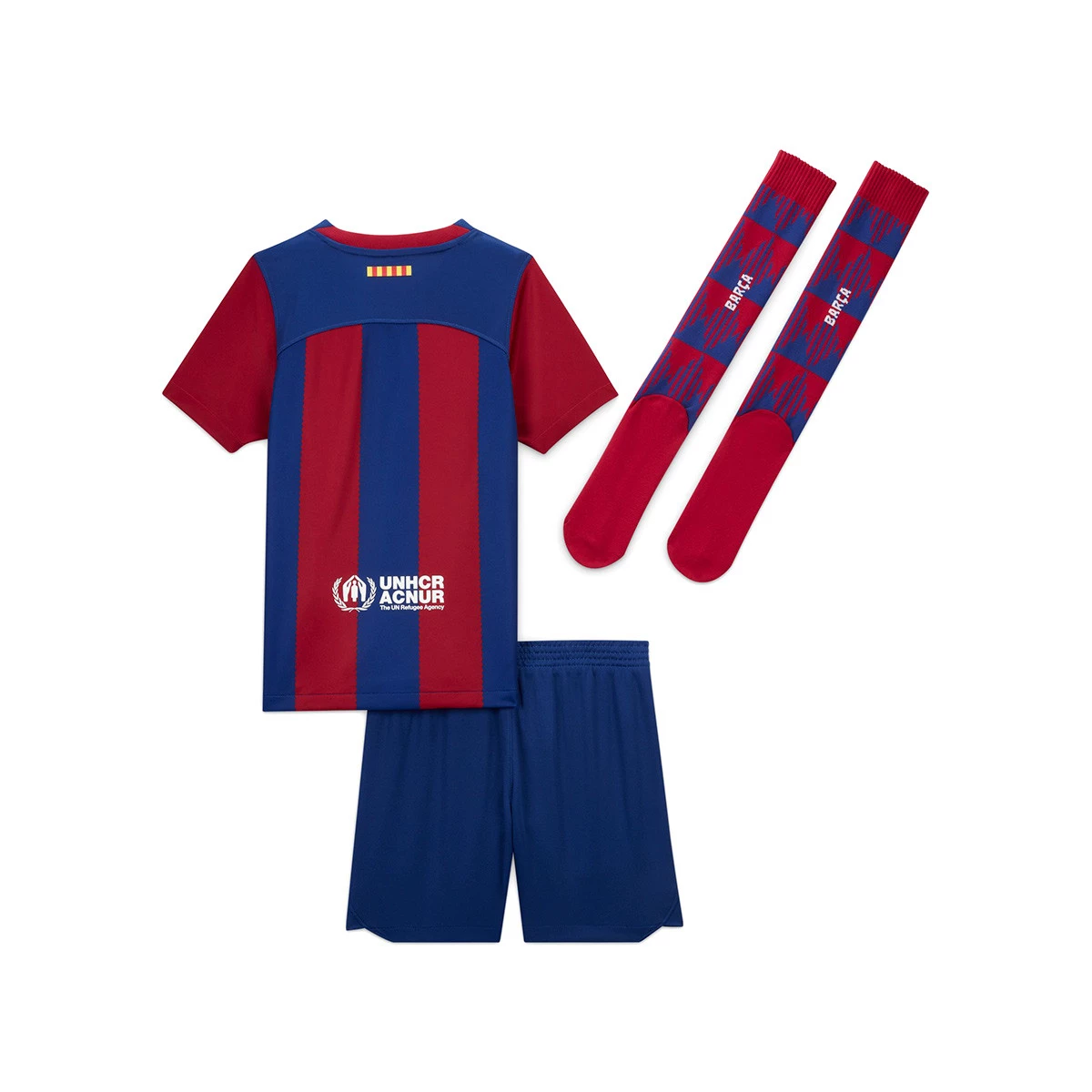 Conjunto Nike FC Barcelona Primera Equipación 2023-2024 Niño Deep