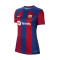 Camiseta FC Barcelona Primera Equipación 2023-2024 Mujer Deep Royal Blue-Noble Red-White