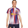 FC Barcelona Pre-Match 2023-2024 Mujer-White-Noble Red-University Gold