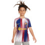 FC Barcelona Pre-Match 2023-2024 Niño Biały-Biały-Szlachetny Czerwony-Uniwersytecki