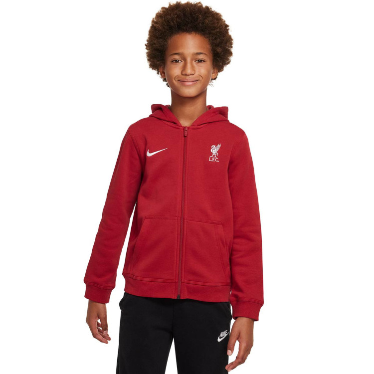 Jacket Nike Kids Liverpool FC Fanswear 2023 2024 Gym Red White Futbol Emotion