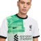 Camiseta Liverpool FC Segunda Equipación Authentic 2023-2024 White-Green Spark-Black