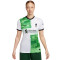 Camiseta Liverpool FC Segunda Equipación 2023-2024 Mujer White-Green Spark-Black
