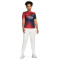 Camiseta Paris Saint-Germain FC Pre-Match 2023-2024 Mujer Midnight Navy-University Red