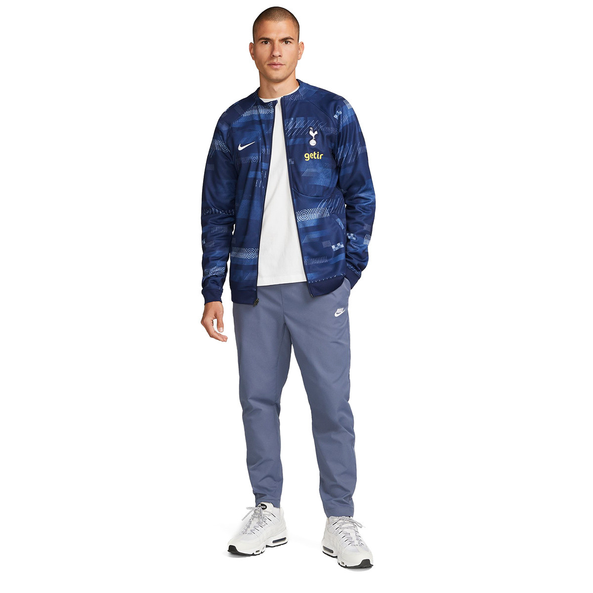 Veste Nike Tottenham Entraînement 2023-2024 Enfant Blanc-Binary Bleu