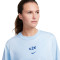 Camiseta Inglaterra Fanswear Mundial Femenino 2023 Mujer Celestine Blue