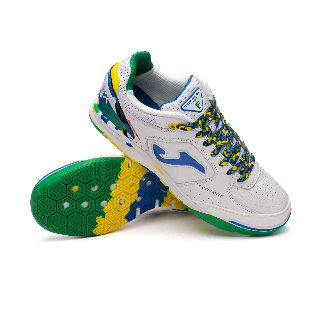 Chaussure de futsal Joma Top Flex Rebound Especial Ferrao Blanc