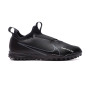 Kinder Air Zoom Mercurial Vapor 15 Academy Turf Schwarz-Dunkelgrau-Gipfelweiß-Volt