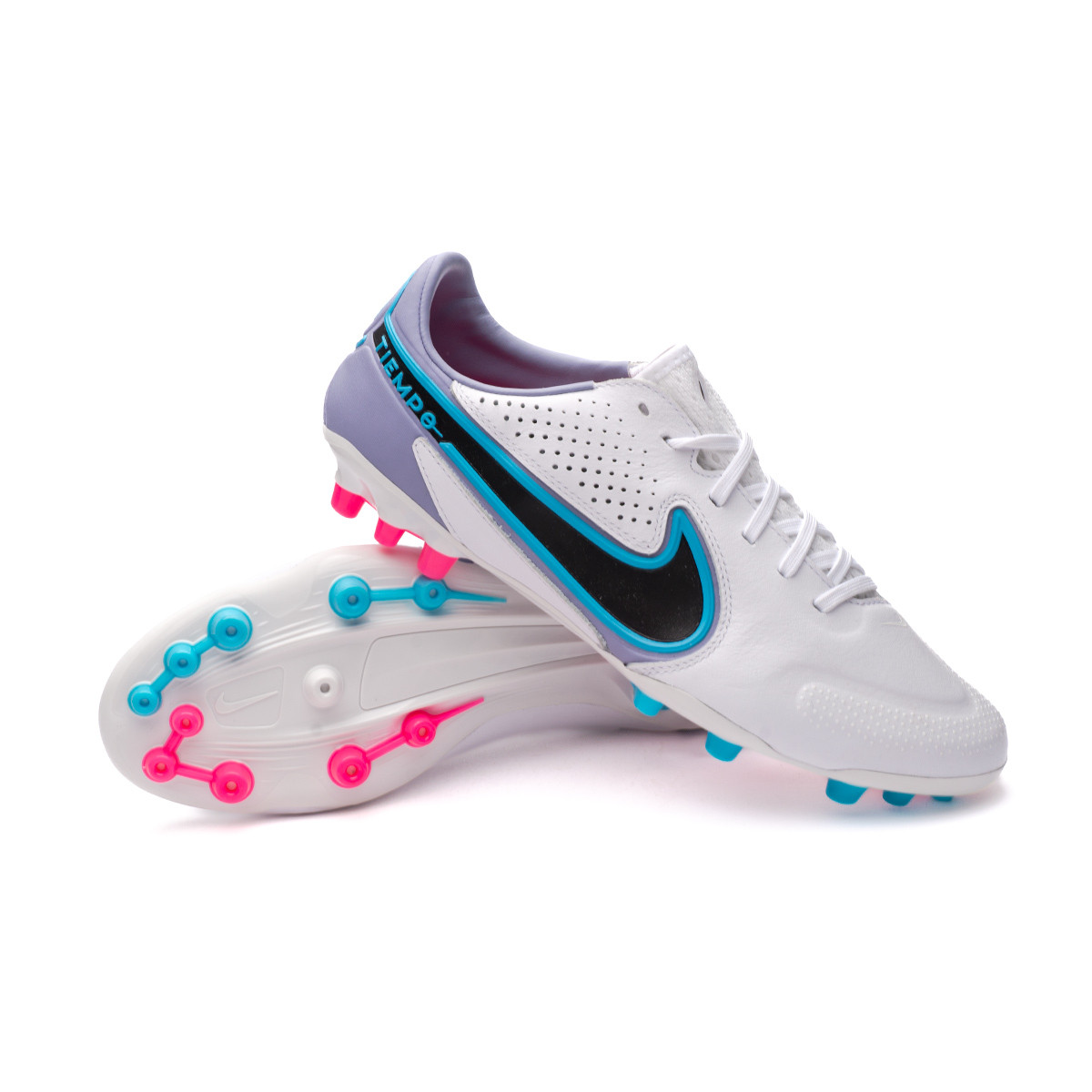 Bota de Nike Tiempo Legend 9 Pro AG-Pro White-Black-Baltic Blue - Emotion