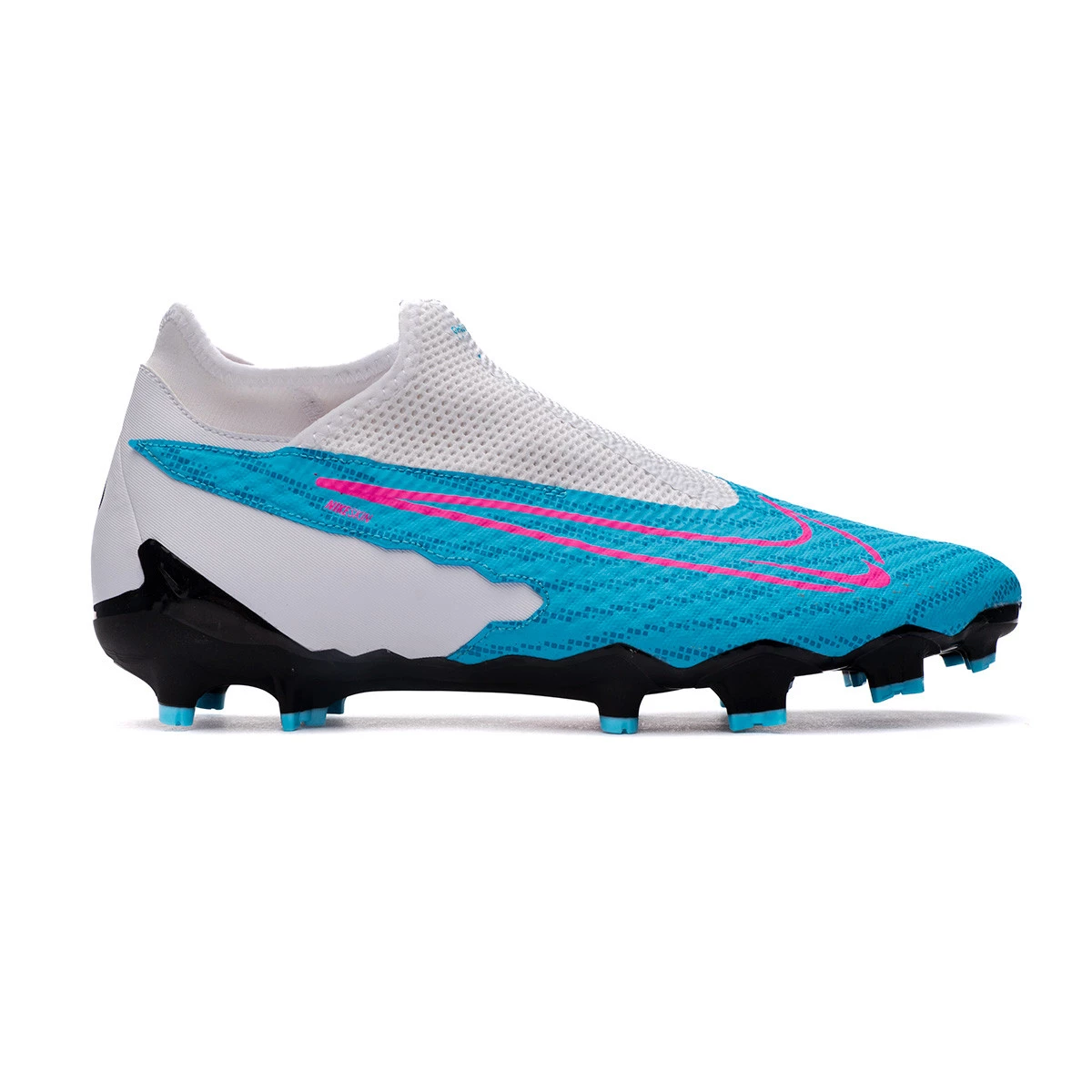 Football Boots Nike Phantom GX Academy DF FG MG Baltic Blue Pink Blast White Futbol Emotion