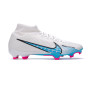 Air Zoom Mercurial Superfly 9 Academy FG/MG White-Baltic Blue-Pink Blast-Black