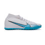 Air Zoom Mercurial Superfly 9 Academy Turf White-Baltic Blue-Pink Blast-Black