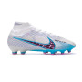 Air Zoom Mercurial Superfly 9 Elite AG-Pro White-Baltic Blue-Pink Blast