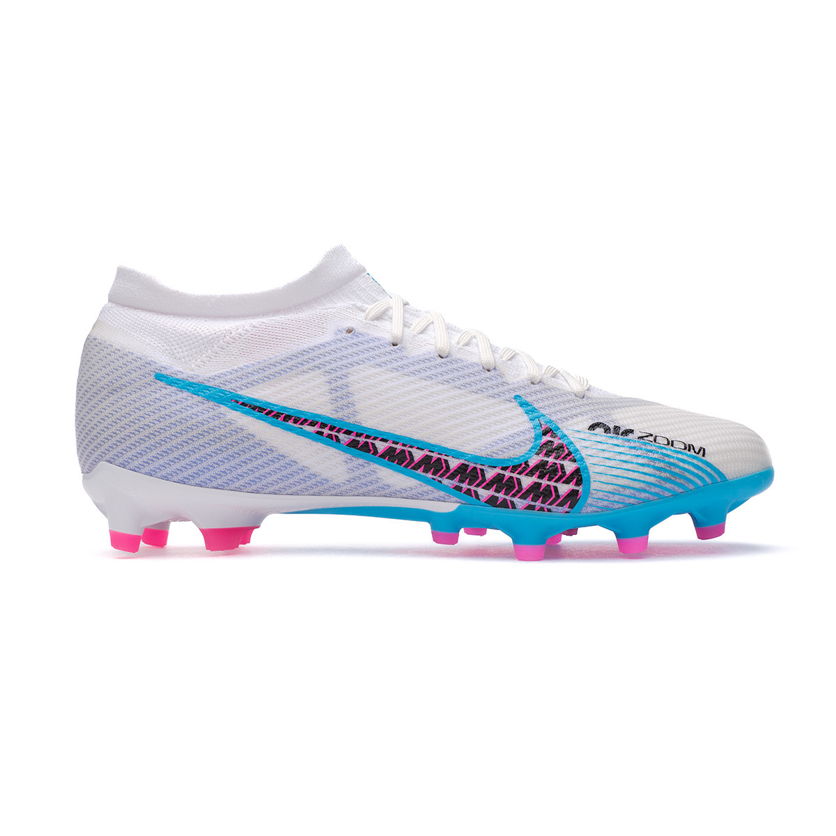 Alienación cayó Publicación Bota de fútbol Nike Air Zoom Mercurial Vapor 15 Pro AG-Pro White-Baltic  Blue-Pink Blast - Fútbol Emotion