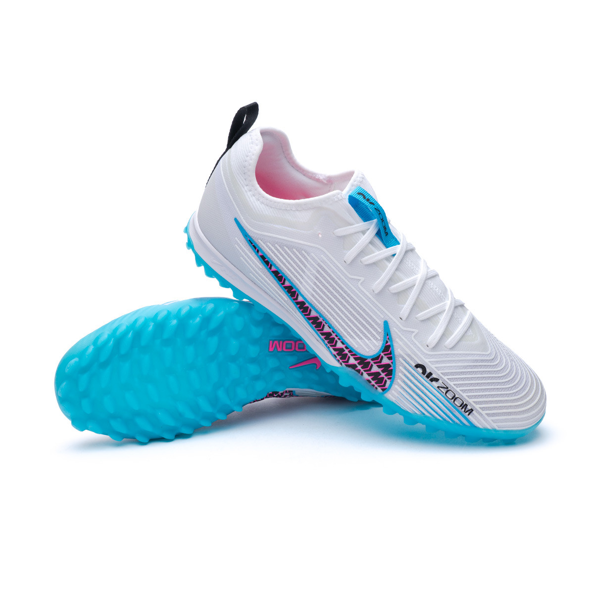Football Boots Nike Air Zoom Mercurial Vapor 15 Pro Turf White-Baltic Blue-Pink  Blast-Black - Fútbol Emotion