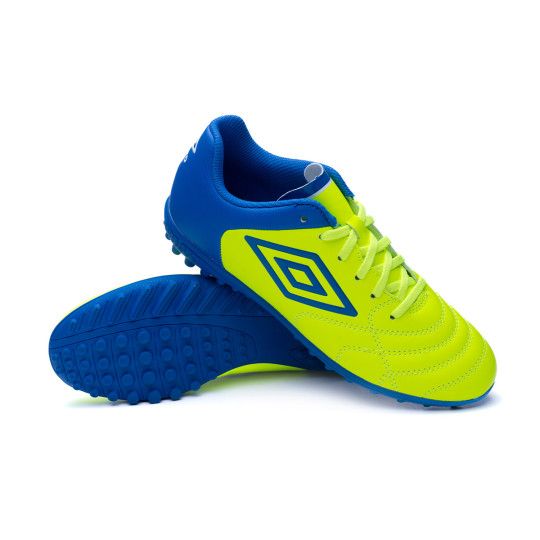 Football Boots Umbro Umbro Classico XI Turf Safety Yellow Regal Blue White Fútbol Emotion