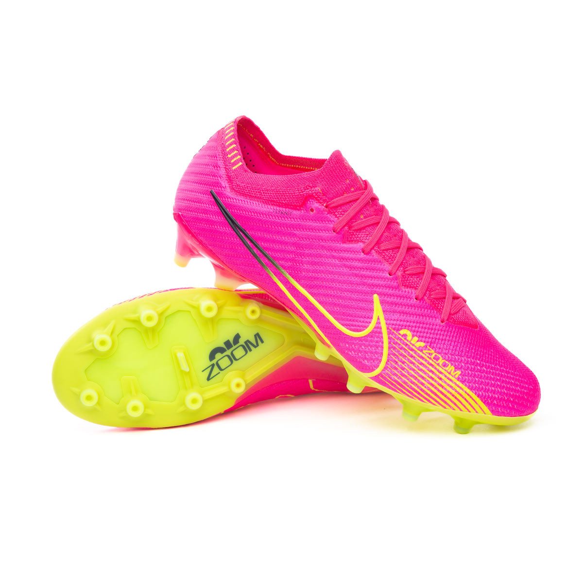 de fútbol Nike Air Zoom Mercurial Vapor 15 Elite AG-Pro Pink Blast-Volt-Gridiron Fútbol