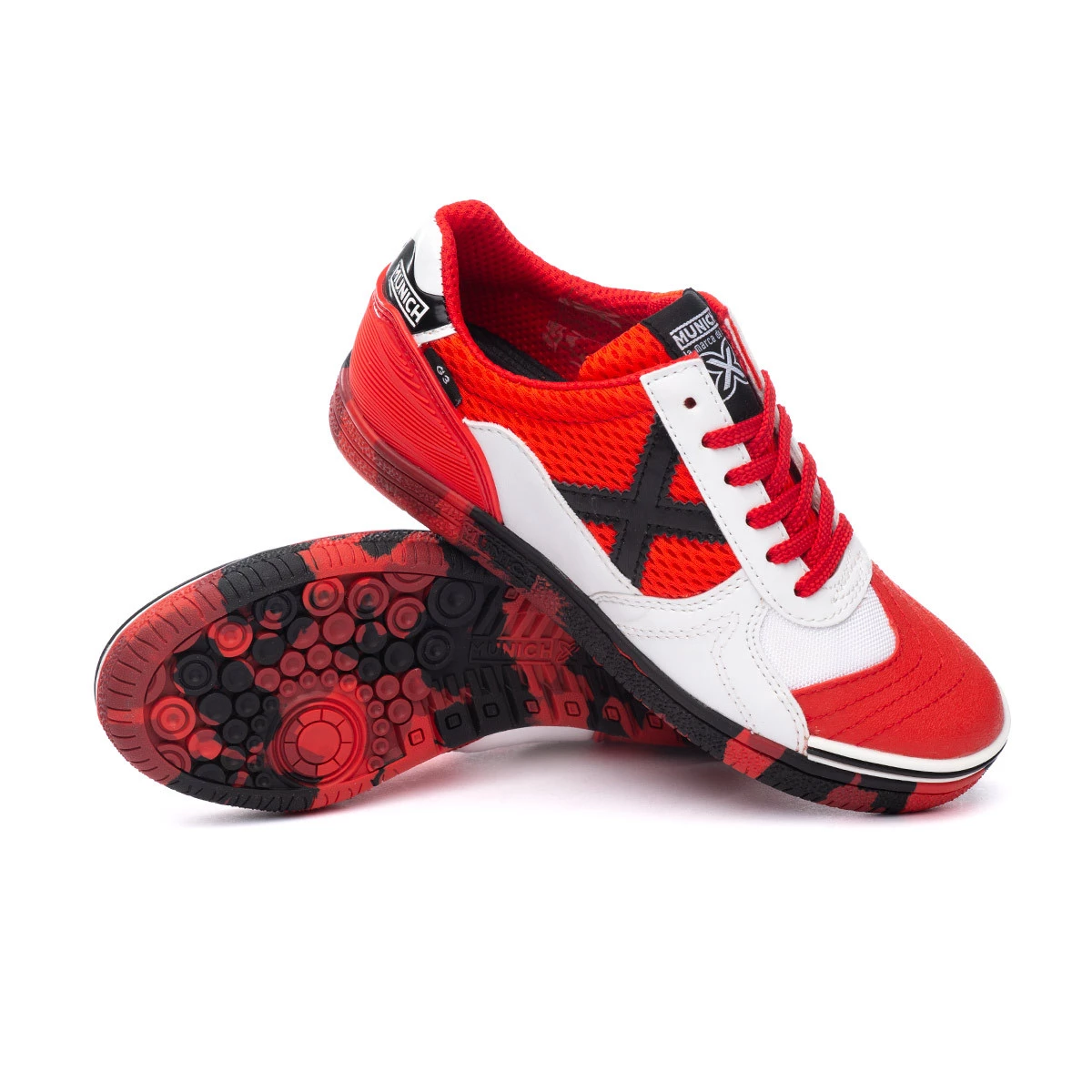 Zapatilla de Fútbol sala Munich G3 Edición Exclusiva Niño Red - Fútbol  Emotion