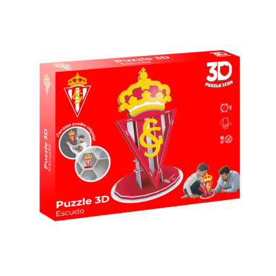 Puzzle Escudo 3D Real Sporting de Gijón