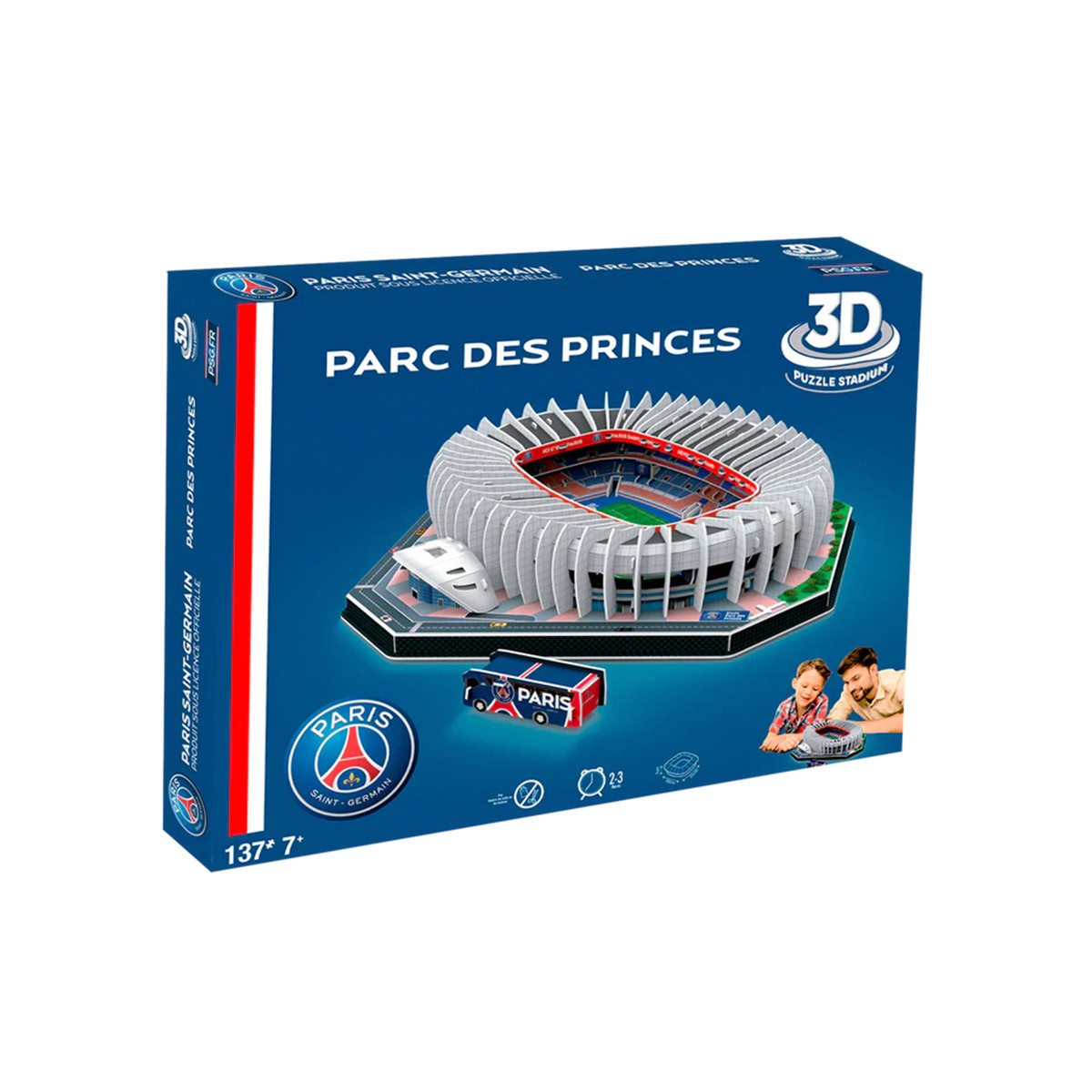 Banbo Toys Puzzle Stade 3D Parc Des Princes PSG Bleu - Fútbol Emotion