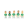 Pack di Pupazzetti Minix (7 cm)-Real Betis Balompié (5 Unità)