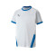 Camiseta teamGOAL 23 m/c Niño White-Electric Blue Lemonade