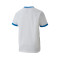Camiseta teamGOAL 23 m/c Niño White-Electric Blue Lemonade