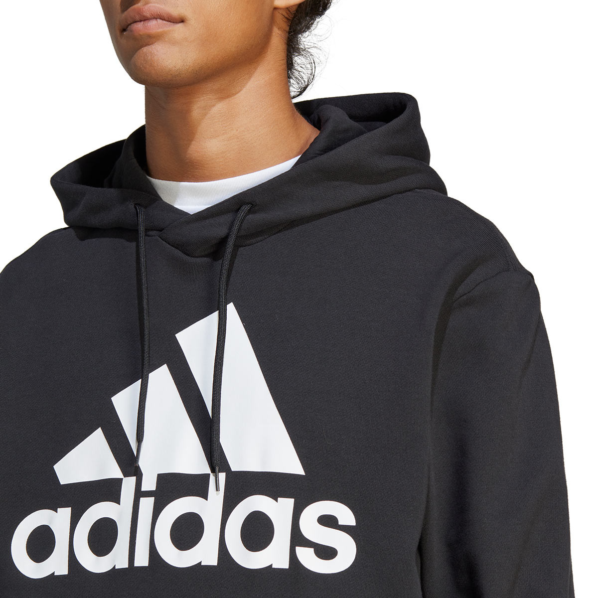 Fútbol Essentials Sweatshirt Big Hoodie Emotion - adidas Black-White Logo