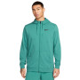 Dri-Fit Full-zip Training Hoodie-Mineraal Teal-Zwart