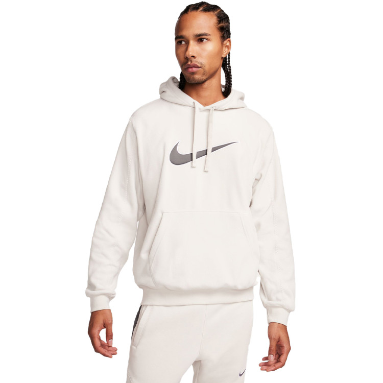 Sweat shirt Nike Sportswear SP Hoodie Polar Fleece Light Bone Futbol Emotion