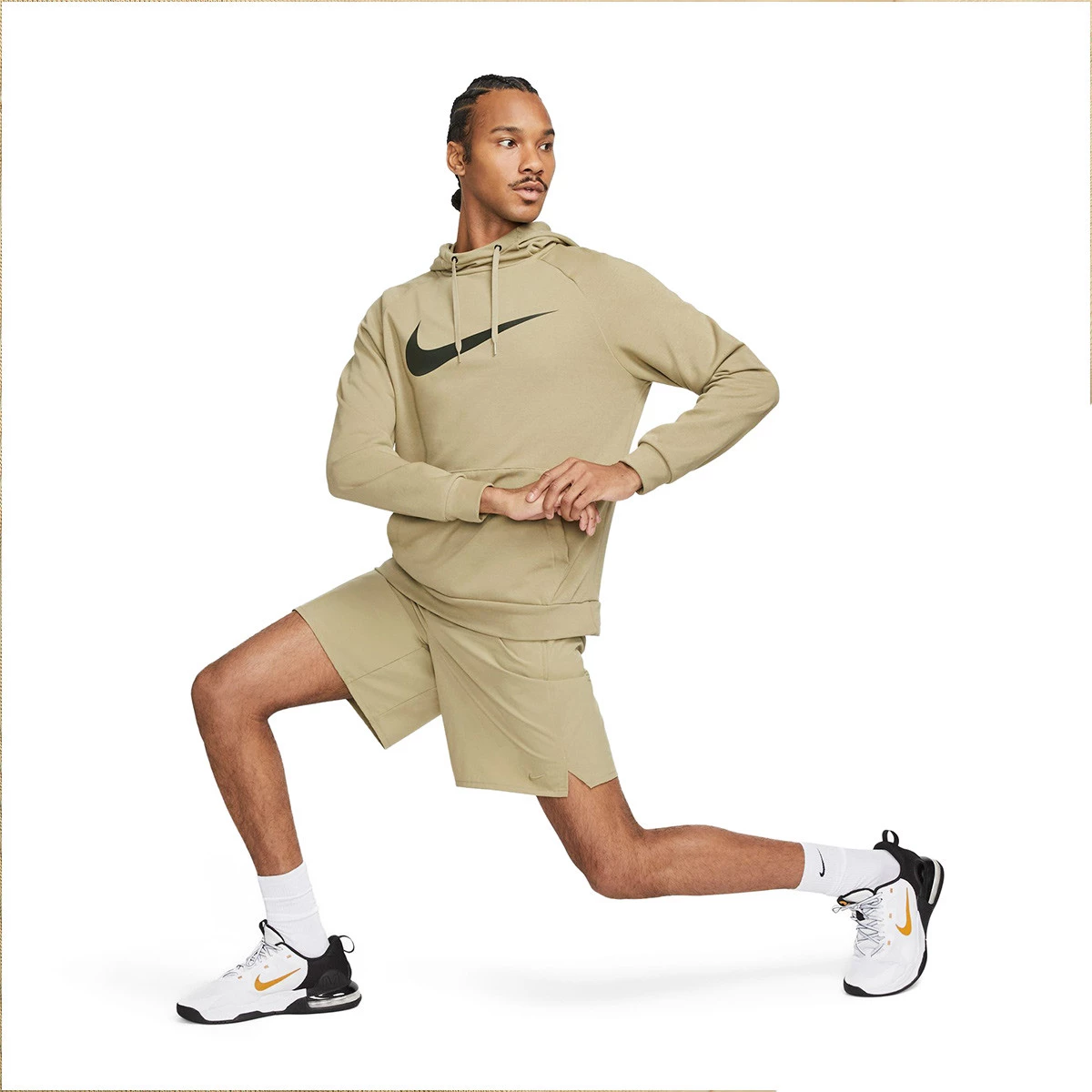 Sudadera Nike Dri Fit Training Swoosh Hoodie Neutral Olive Sequoia