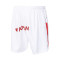 Pantalón corto SD Huesca Segunda Equipación 2023-2024 Niño White-Red-Gold Metallic