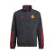 Chaqueta AS Roma Fanswear 2023-2024 Niño Black-Victory Red