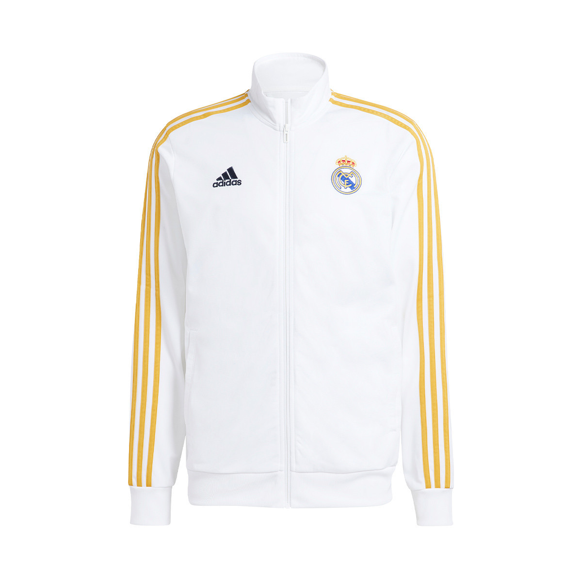 Gran engaño medios de comunicación Construir sobre Chaqueta adidas Real Madrid Fanswear 2023-2024 White - Fútbol Emotion