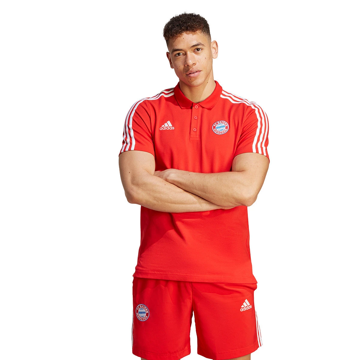 Polo shirt adidas FC Bayern de M nich Fanswear 2023 2024 Red