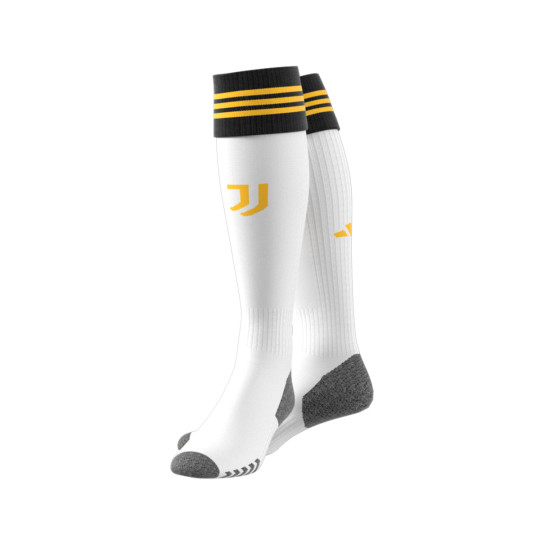 Football Socks adidas Juventus Home Kit Socks 2023-2024 White-Bold Gold ...