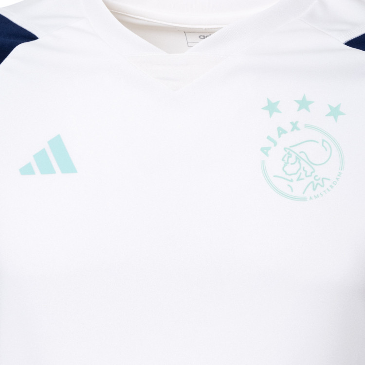 camiseta-adidas-ajax-training-2023-2024-nino-core-white-clear-mint-2