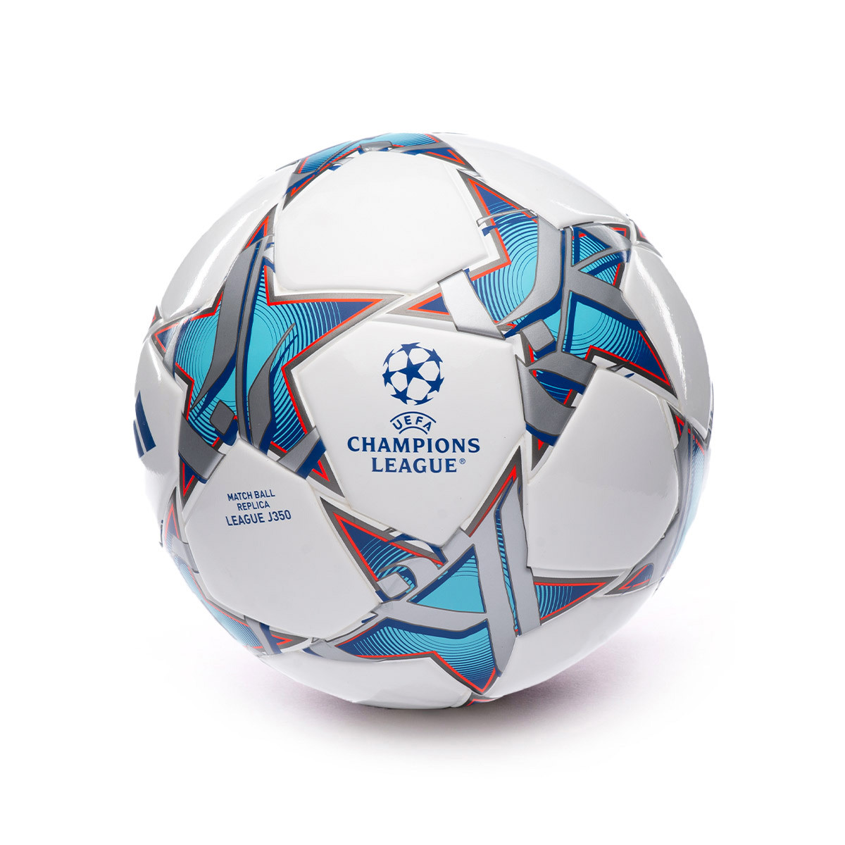 adidas Ballon FUSSBALLLIEBE League J350 EURO 2024 - Blanc/Noir/Bleu
