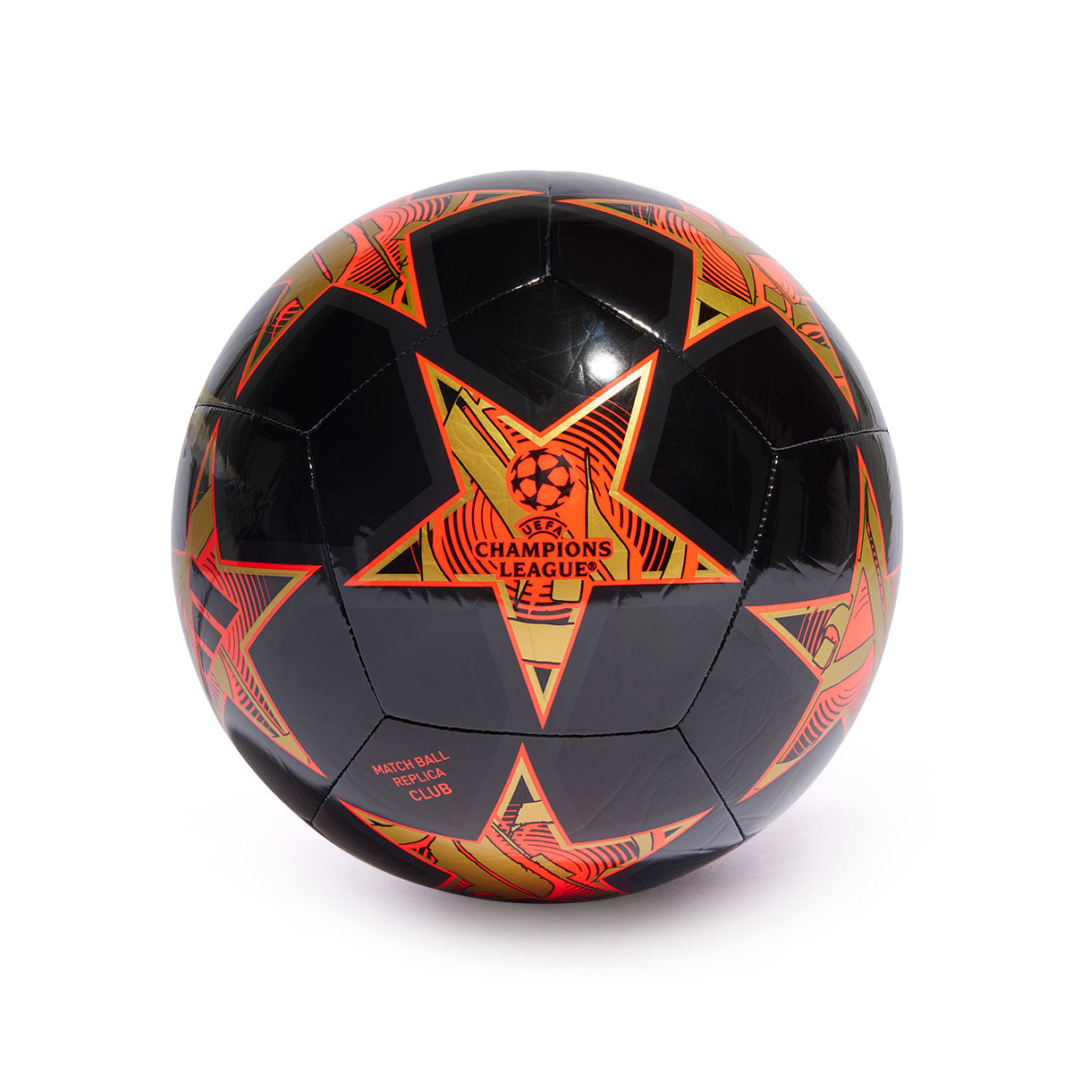 Ballon adidas Collection Champions League 2023-2024 Black-Gold met-Solar  orange - Fútbol Emotion