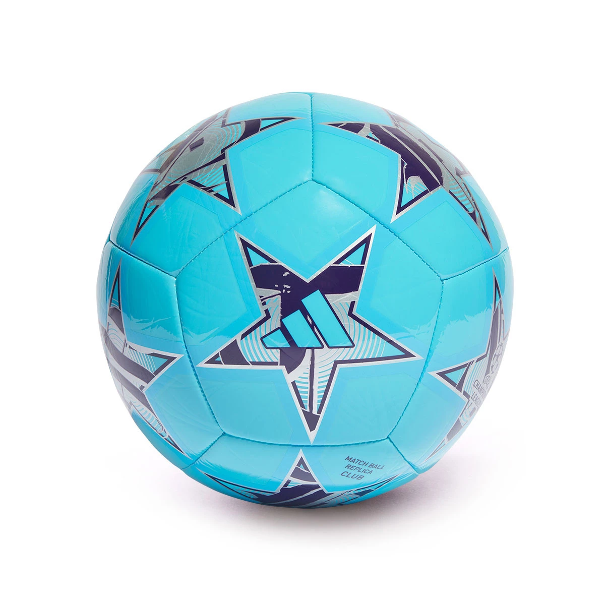 Balón adidas Champions League 2023-2024 Bright cyan-Dark purple-Silver met  - Fútbol Emotion