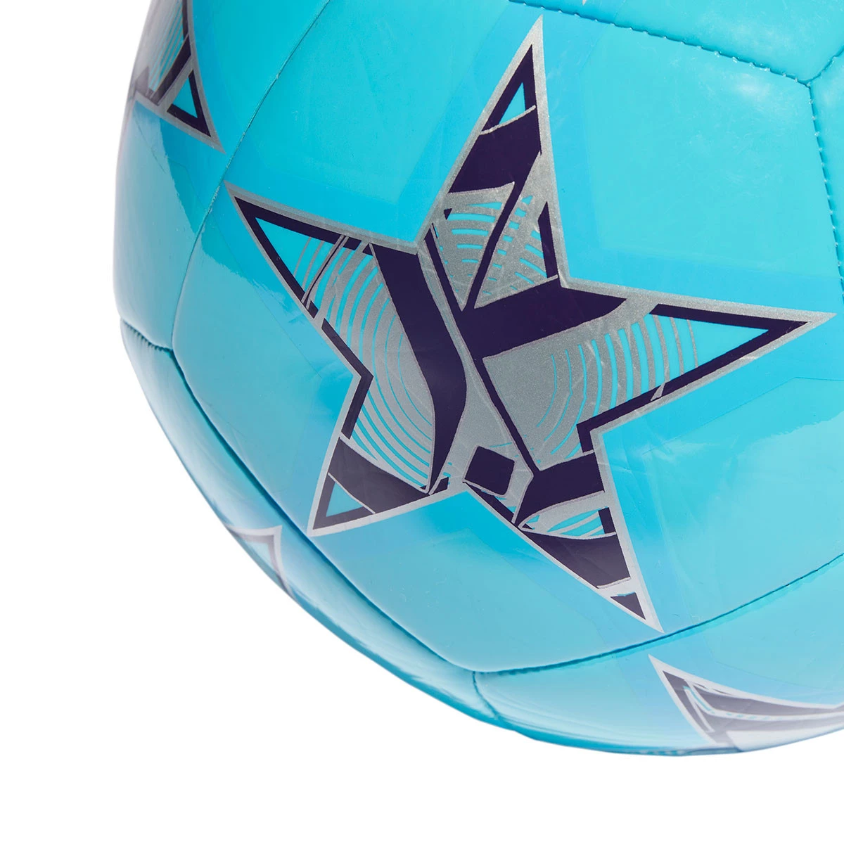 Balón adidas Réplica Champions League 2023-2024 White-Iron Metallic  Shock-Purple-Bright Cyan - Fútbol Emotion