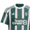 Camiseta Manchester United FC Segunda Equipación 2023-2024 Niño Green Night-Core White-Active Maroon