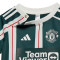 Conjunto Manchester United FC Segunda Equipación 2023-2024 Bebé Green Night-Core White-Active Maroon-Black