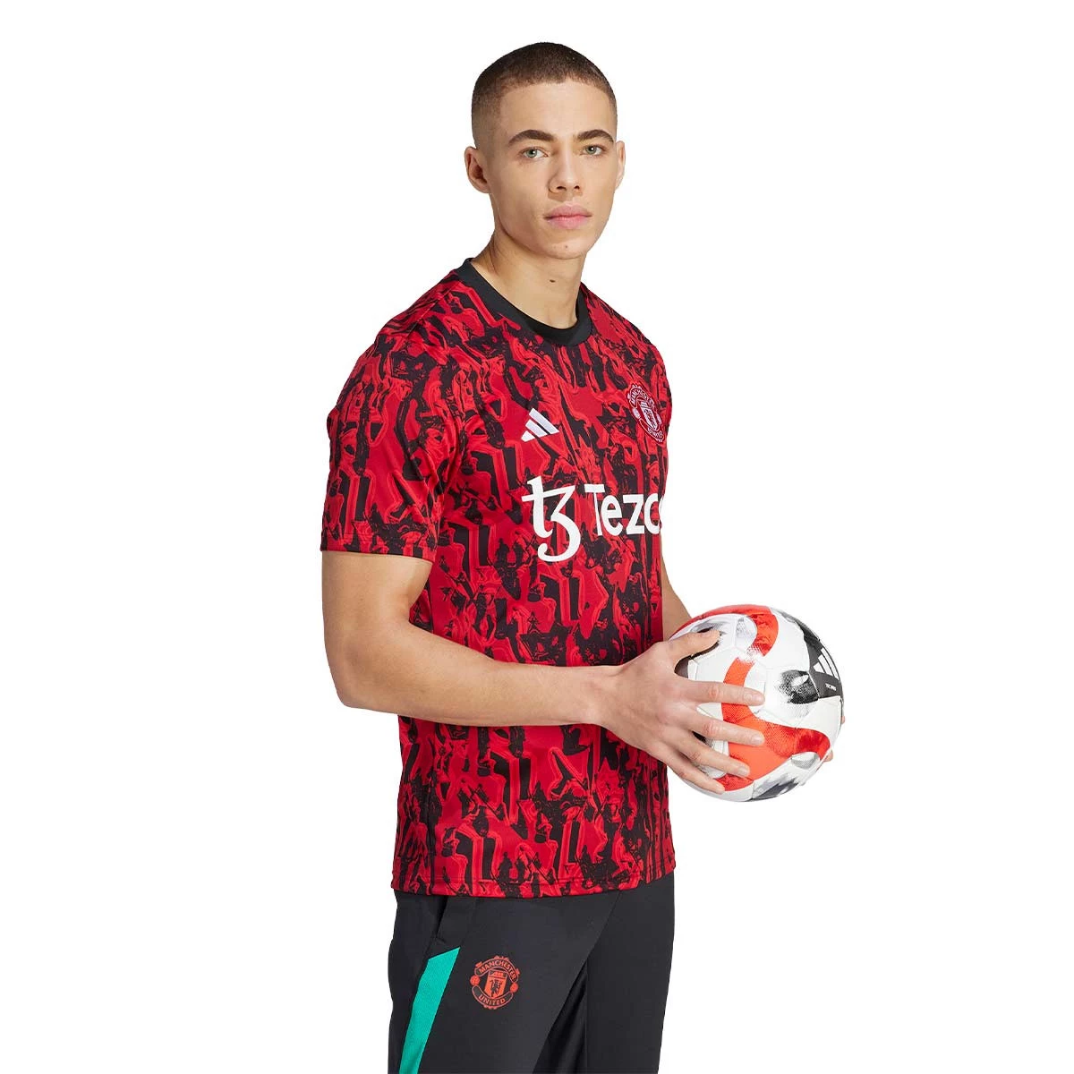 Camiseta adidas Manchester United FC Pre-Match 2023-2024 Red-Black - Fútbol  Emotion