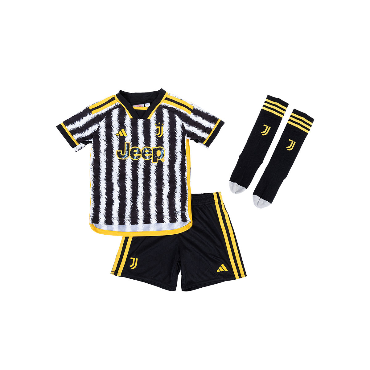 Conjunto adidas Juventus Equipación 2023-2024 Niño Black-White - Fútbol Emotion