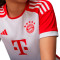 Camiseta FC Bayern de Múnich Primera Equipación 2023-2024 Mujer White-Red