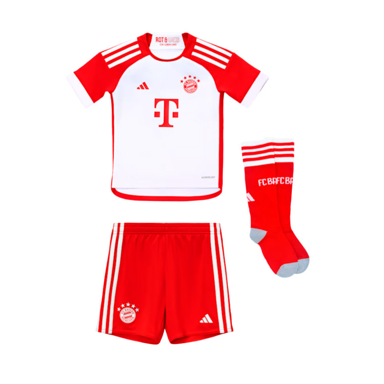 conjunto-adidas-fc-bayern-primera-equipacion-2023-2024-nino-white-red-0