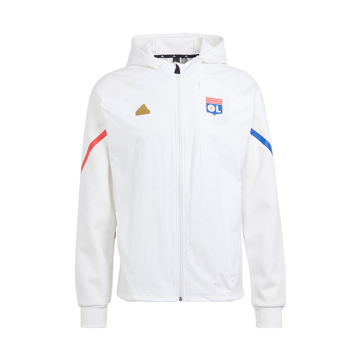 Jacket adidas Olympique Lyon PreMatch 20232024 White Fútbol Emotion