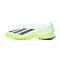 Bota X Crazyfast.1 Turf Ftwr white-Core black-Lucid lemon
