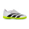 Bota Predator Accuracy.4 Turf Niño Cinta Adhesiva Ftwr White-Core Black-Lucid Lemon